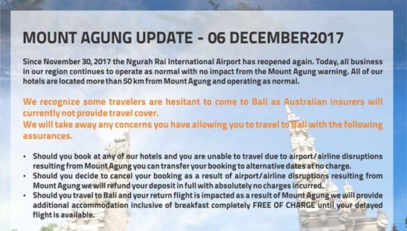 MOUNT AGUNG UPDATE 06 DECEMBER 2017